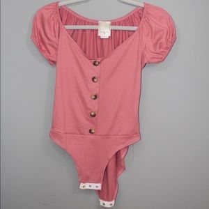 Blush pink body suit